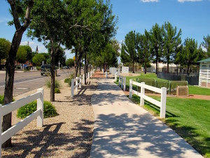 neighborhood sidewalk  photo